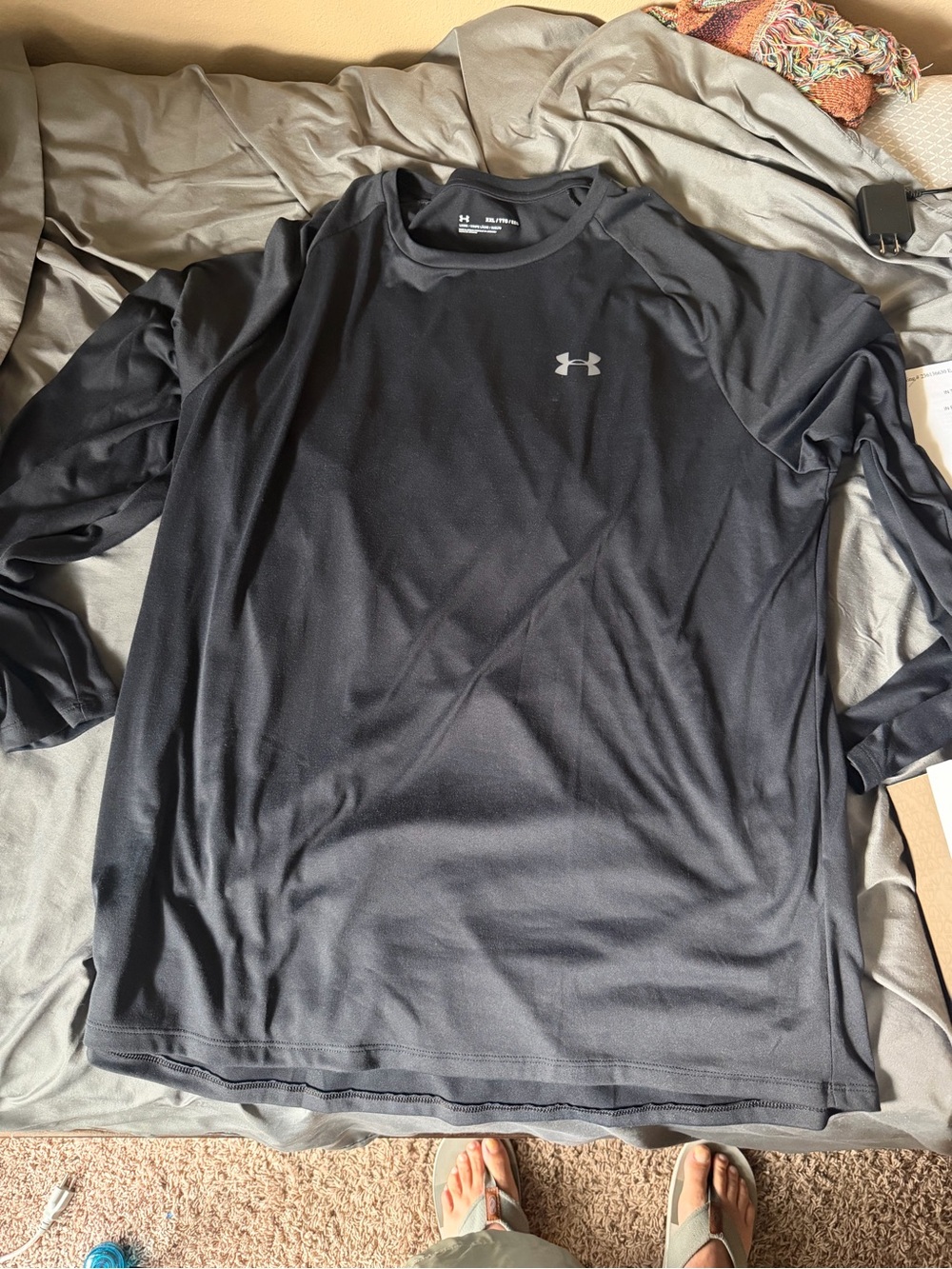 Under Armour Men's Black Long-Sleeve Performance Shirt